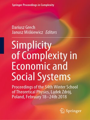 cover image of Simplicity of Complexity in Economic and Social Systems